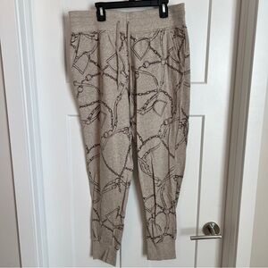Ralph Lauren horsebit joggers tan and brown size medium